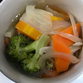 小籠包入り野菜スープ